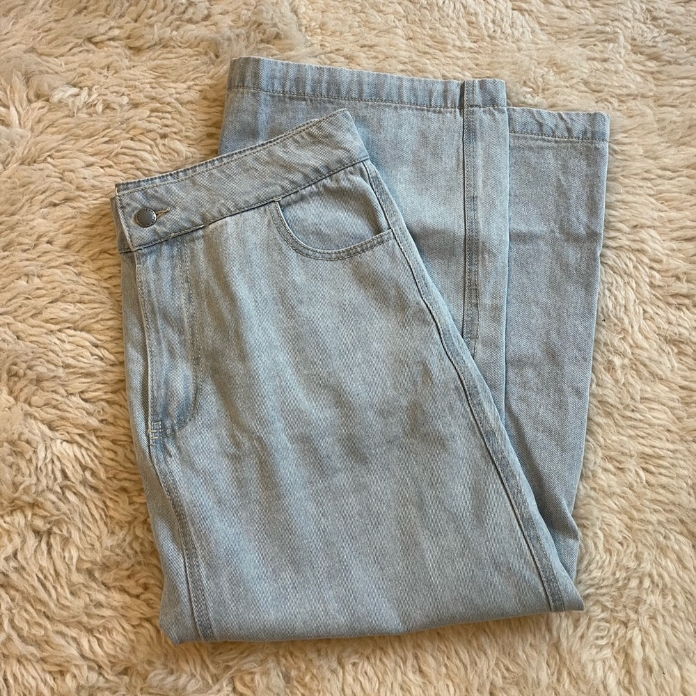 Light Blue Denim Skirt